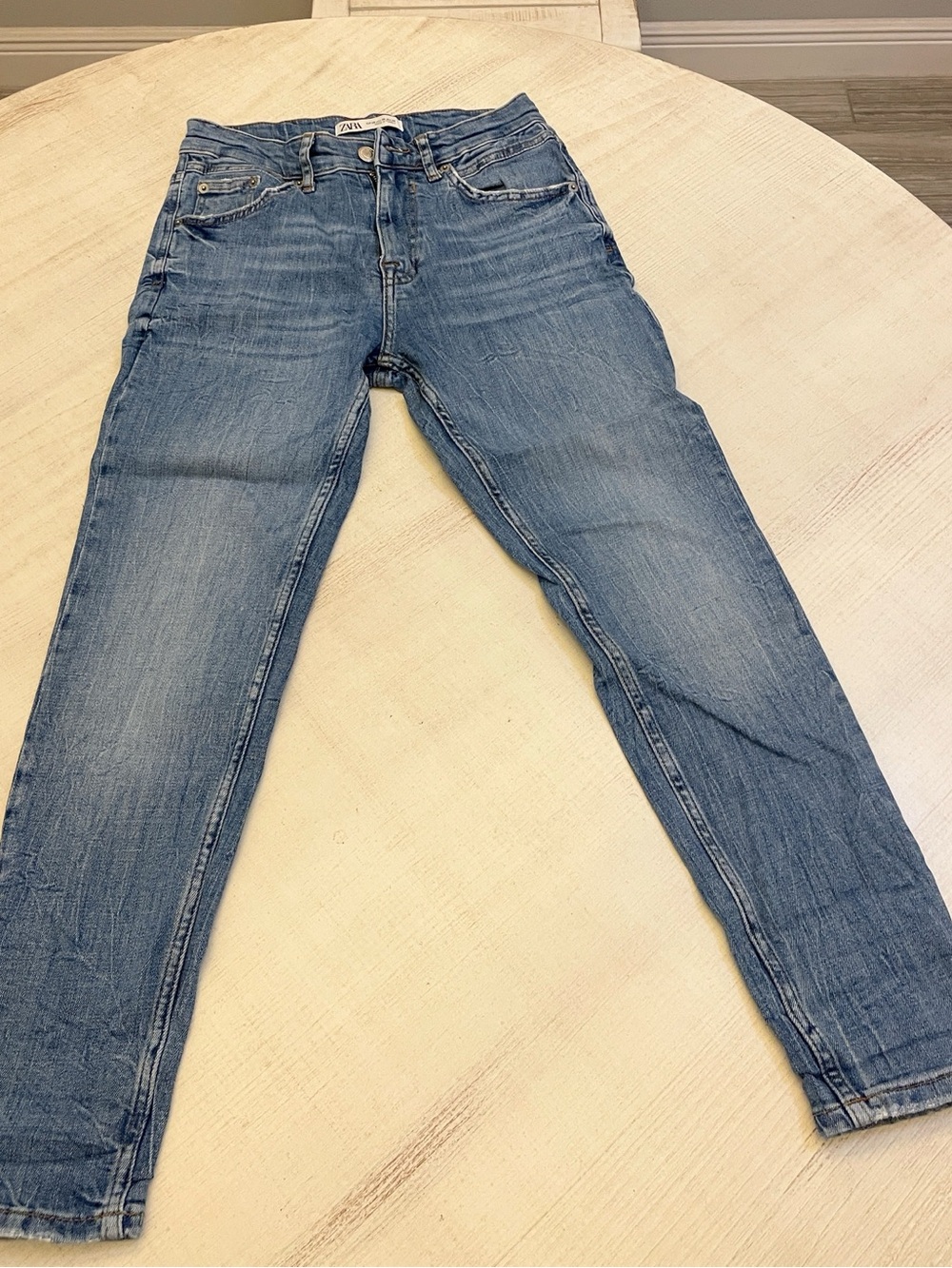 Zara Light Wash Mens Slim Jeans